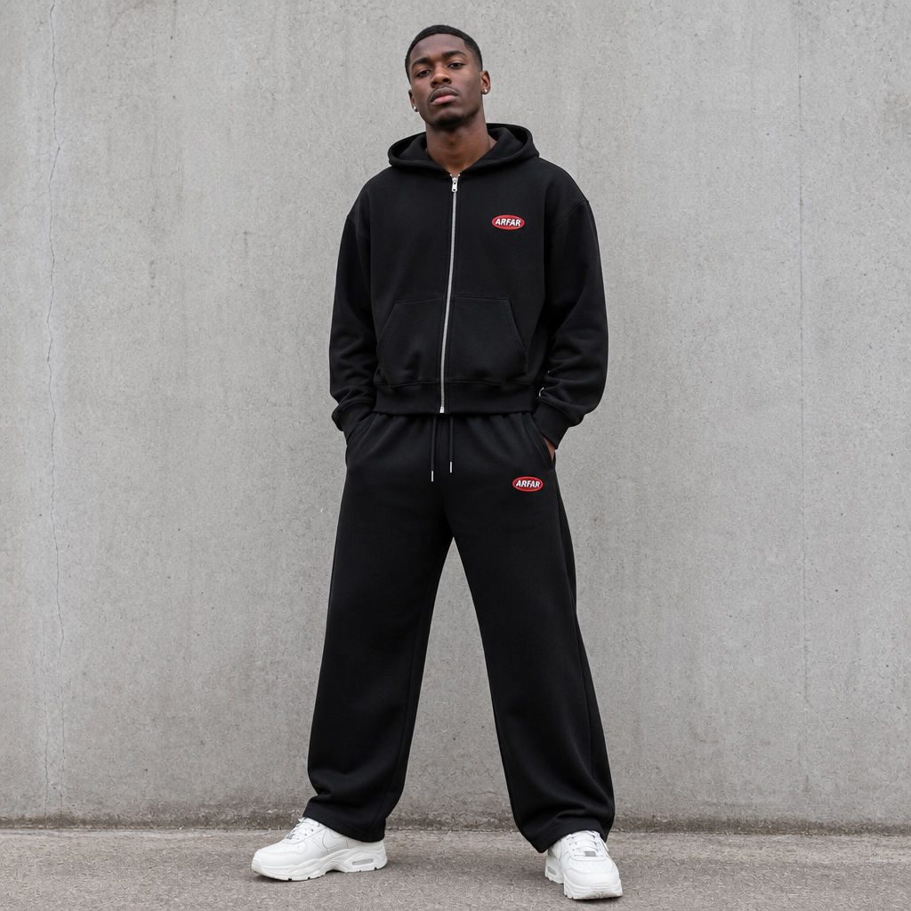 Winter Men's Hoodie and Sweatpants Set