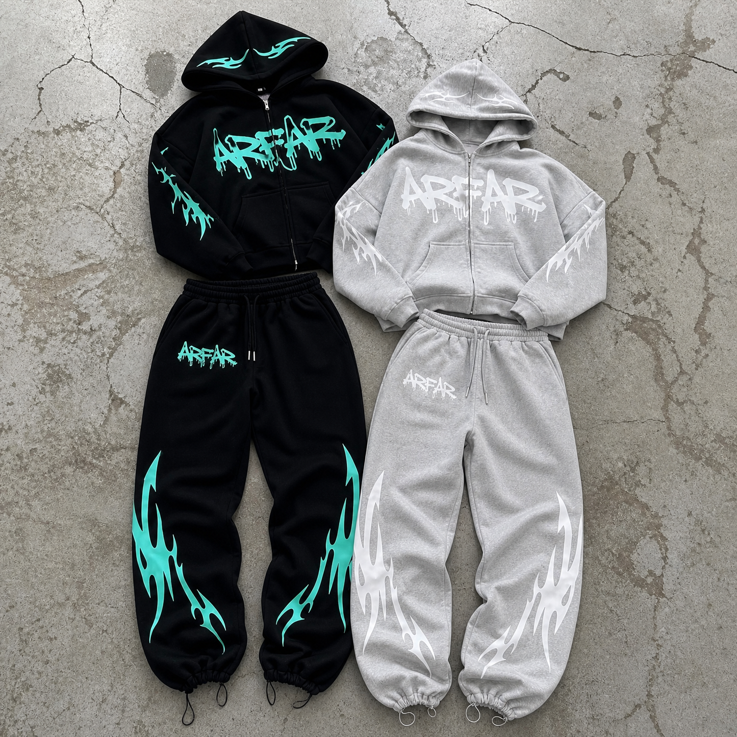 Winter Men's Hoodie and Sweatpants Set